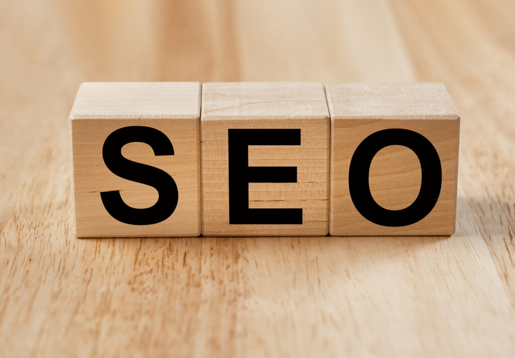 Seo word acronym search engine optimization concept